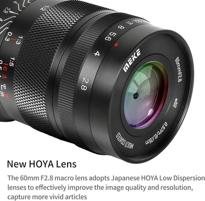 Meike 60mm F2.8 Macro Lens Sony E-Mount APS-C