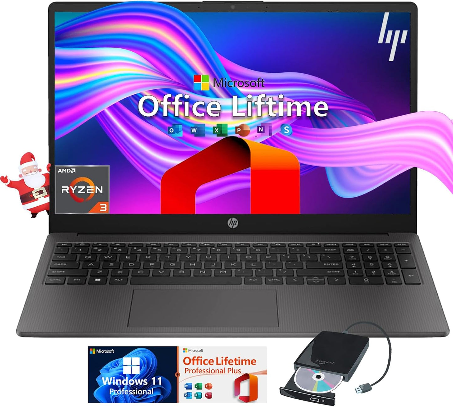 HP 255 G10 Business Laptop Ryzen 3 32GB 1TB SSD