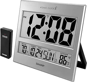 Sharp Atomic Clock Jumbo Display Indoor/Outdoor
