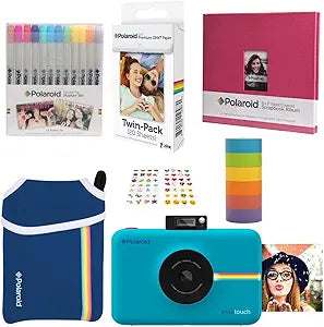 Polaroid AMZASK10STBL Snap Touch Camera Scrapbook Bundle