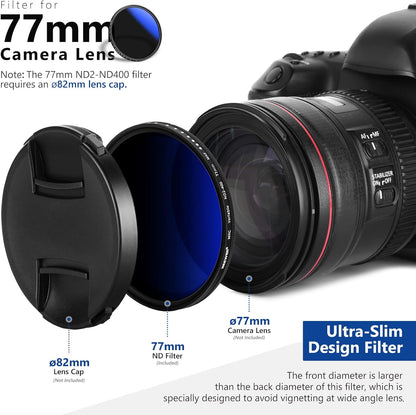 Neewer NW SERIES A 77mm Variable ND Filter ND2-ND400