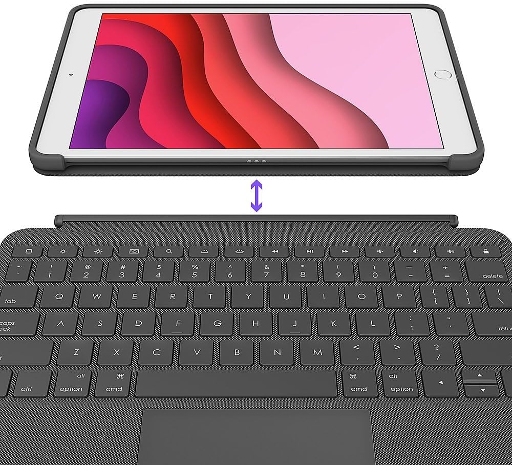 Logitech 920-009608-RB Combo Touch iPad Keyboard Case Renewed
