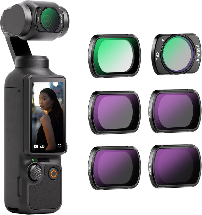 Neewer 10103329 Magnetic ND CPL UV Filter Set for DJI OSMO Pocket 3 — main product image