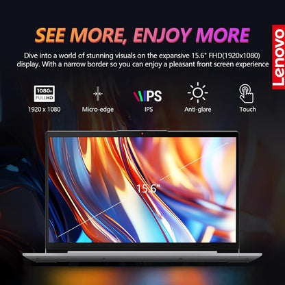 Lenovo IdeaPad 3 Laptop 15.6 FHD IPS Touchscreen Notebook
