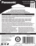 Panasonic HHR-4DPA/8BA AAA NiMH Cordless Phone Batteries