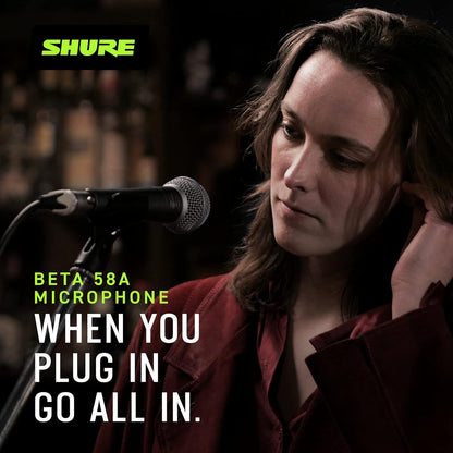 Shure Beta 58A Supercardioid Dynamic Vocal Microphone