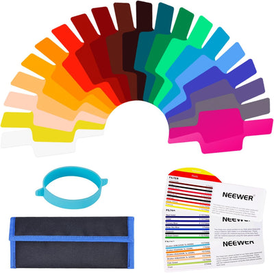 Neewer 10089440 Camera Flash Gels Filter Kit (20pcs)