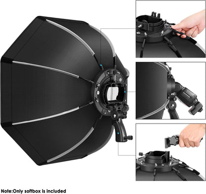 Neewer 10100304 26" Octagonal Softbox - Quick Release