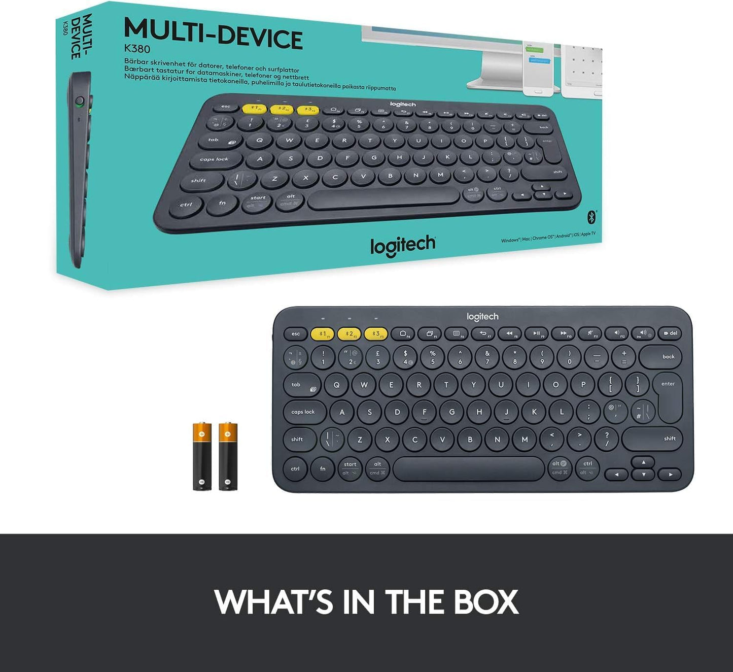 Logitech 920-007558 K380 Bluetooth Multi-Device Keyboard
