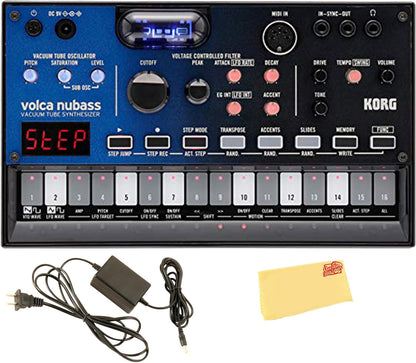 Korg VOLCANUBASS-COMBO Vacuum Tube Synth Bundle
