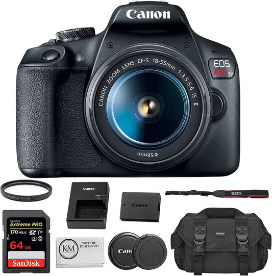Canon EOS Rebel T7 DSLR Camera 18-55mm Bundle