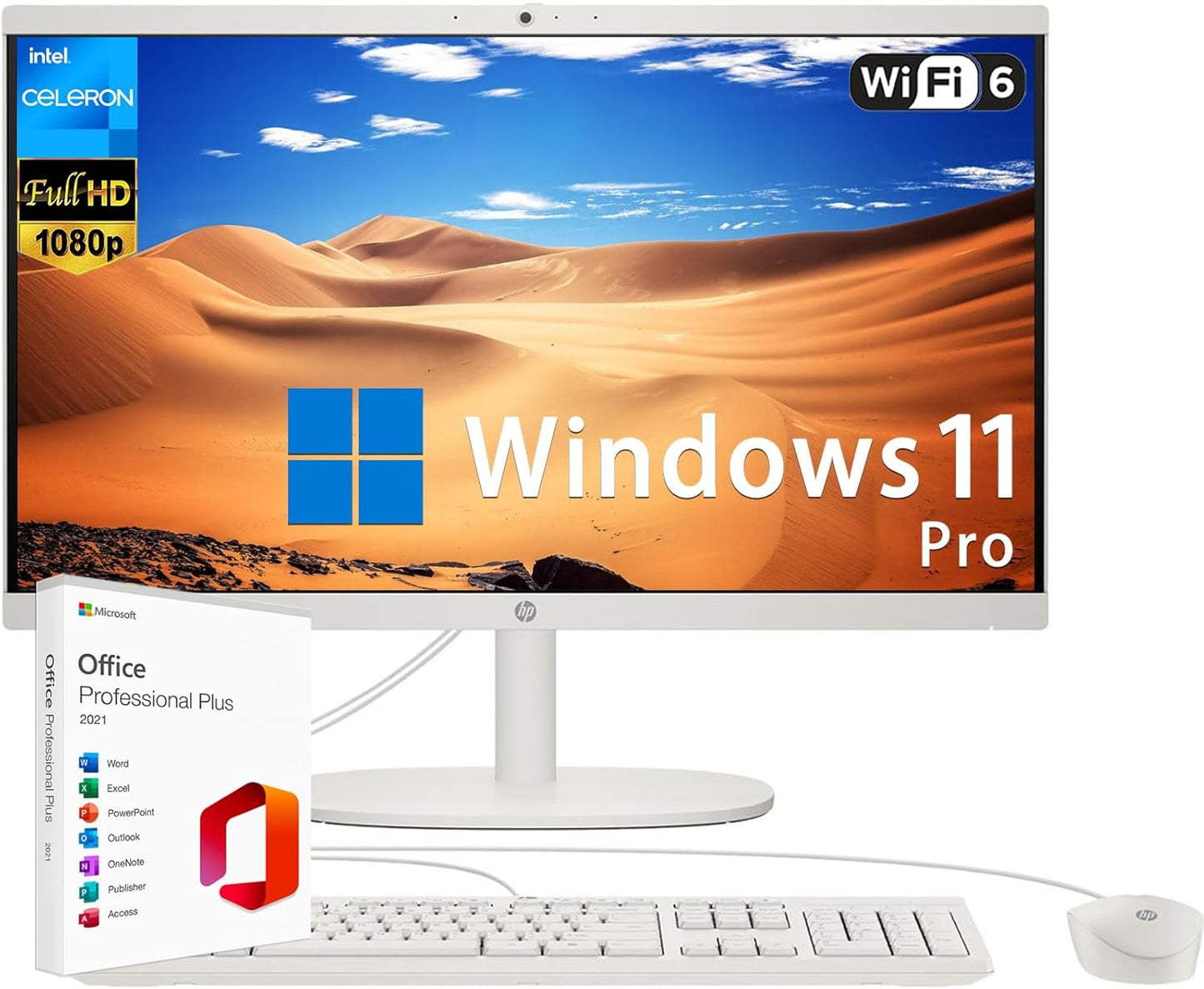 HP All-in-One Desktop PC Celeron 1TB SSD