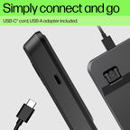 HP 7N7C0AA#ABA 400 Backlit Wired Keyboard - USB-C
