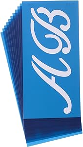 Westcott LetterCraft 15815 Signet Script Stencil