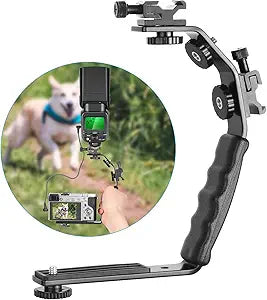 Neewer 10093531 Camera Video L-Shape Flash Bracket
