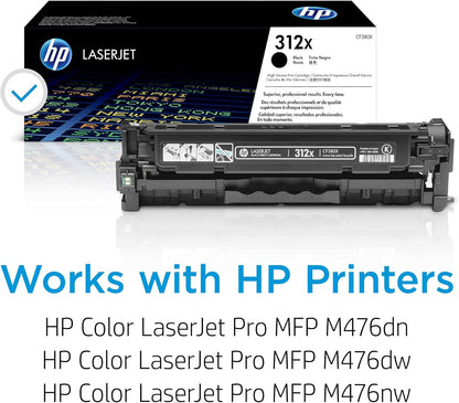 HP CF380X 312X Black High-Yield Toner Cartridge