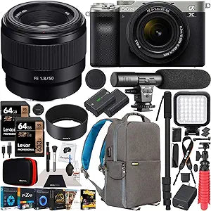 Sony E40SNILCE7CLSX3 a7C Full Frame Camera 2-Lens Kit + Accessories