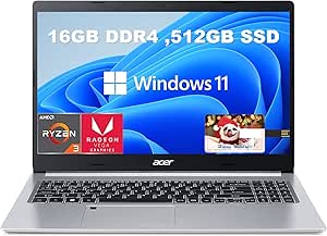 Acer Aspire 5 Ryzen 3 Laptop: 16GB/512GB SSD