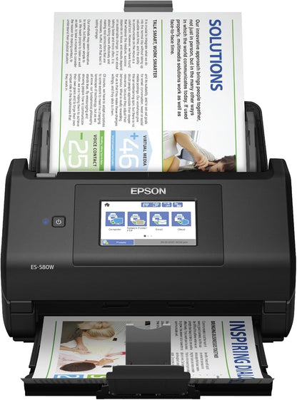 Epson ES-580W Wireless Duplex Desktop Document Scanner