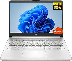 HP Premium 14" FHD Laptop - Quad-Core, 8GB RAM, 128GB SSD