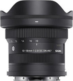 Sigma 10-18mm DC DN Lens: Canon RF Mount, Wide Angle
