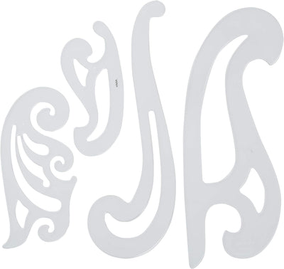 Westcott FC-4 LetterCraft French Curve Set (Set of 4)