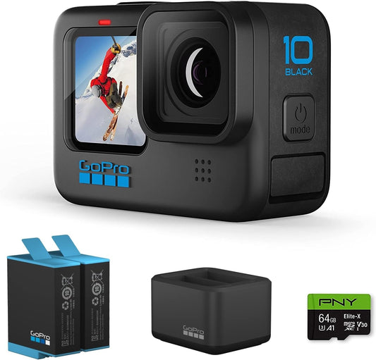 GoPro GoPro-Hero10-Ecom Bundle HERO10 Black Action Camera