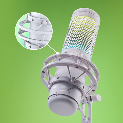 HyperX 519P0AA QuadCast S RGB USB Microphone - White