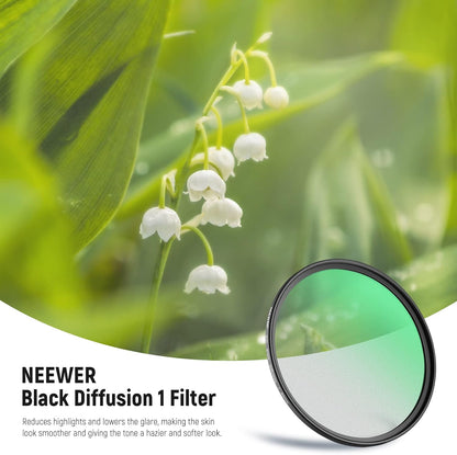 Neewer 82mm Black Diffusion 1 Mist Filter