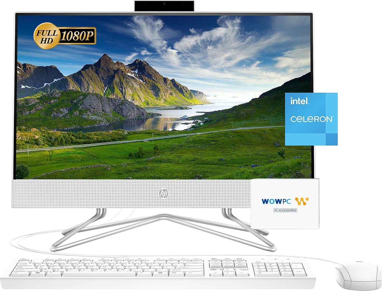HP ALL IN ONE 21.5" FHD Desktop Celeron J4025 16GB RAM