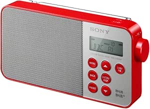 Sony 4905524897135 XDR-S40DBPR Portable DAB+/FM Radio (Red)