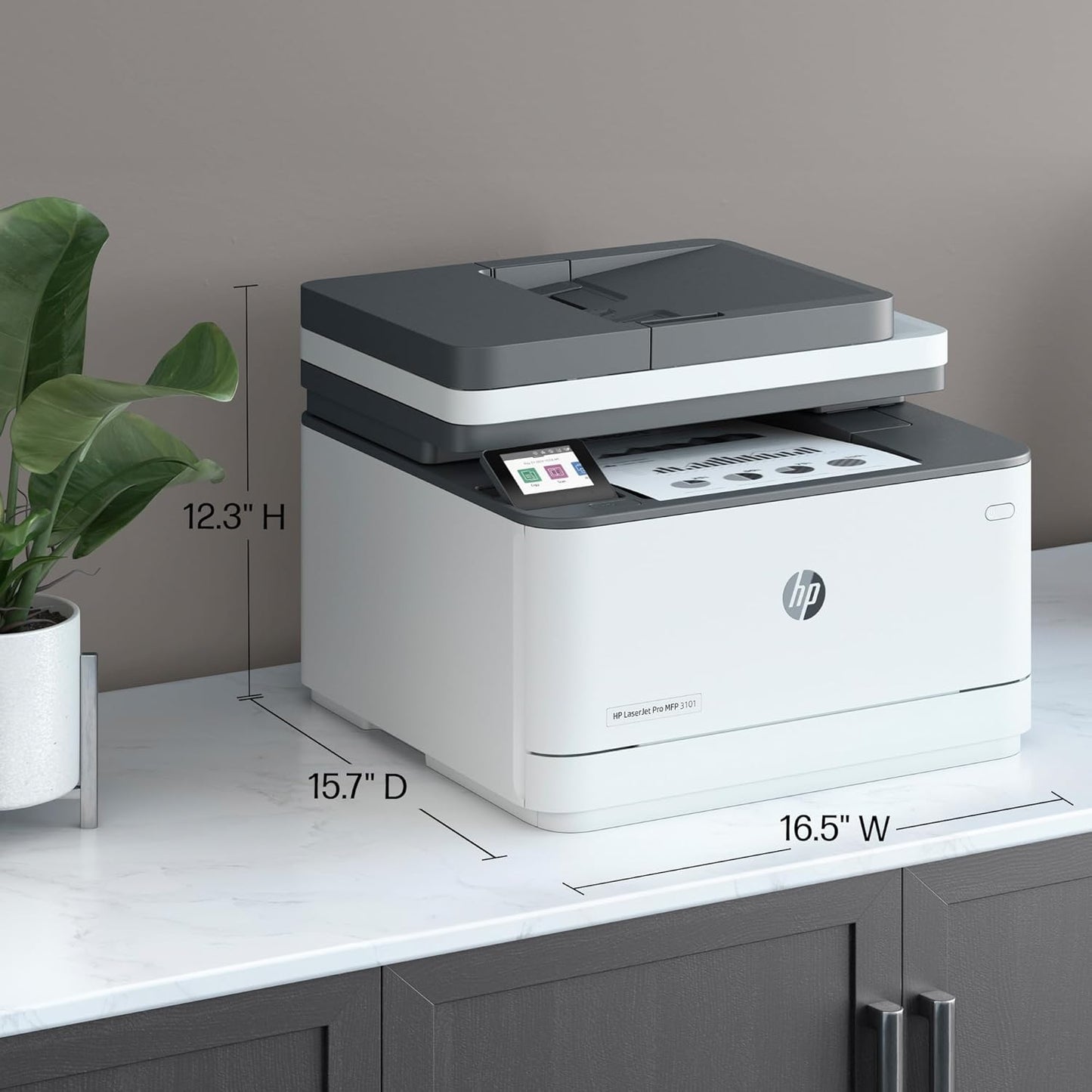 HP 9D2X4F#BGJ LaserJet Pro MFP 3101sdw Wireless Printer
