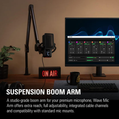 Elgato 10AAM9901_cr Wave Mic Arm Premium Boom (Renewed)