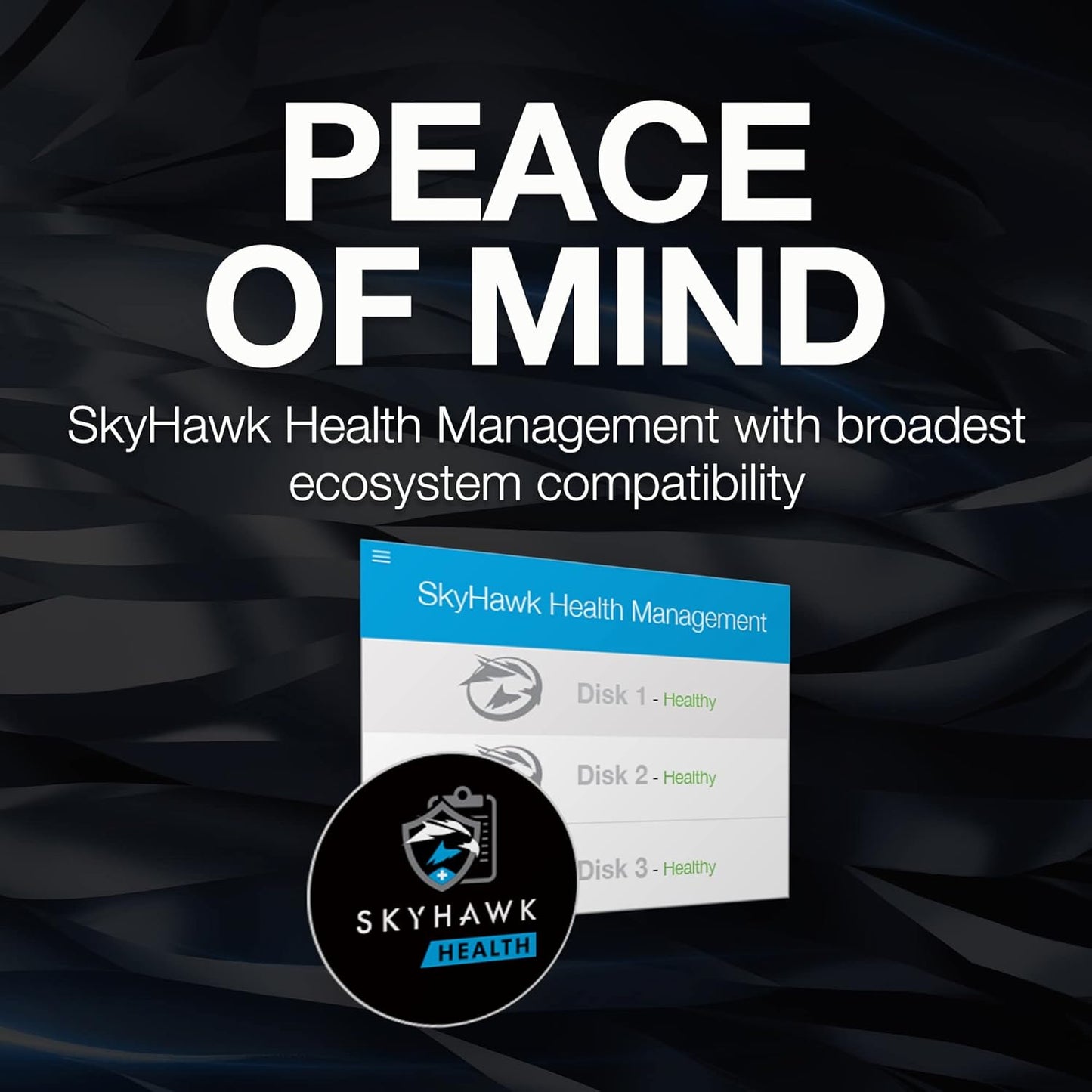 Seagate Skyhawk AI 20TB Surveillance HDD: SATA, 256MB, Rescue