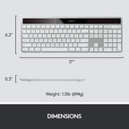 Logitech 920-003472 K750 Wireless Solar Mac Keyboard