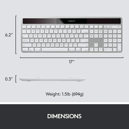 Logitech 920-003472 K750 Wireless Solar Mac Keyboard