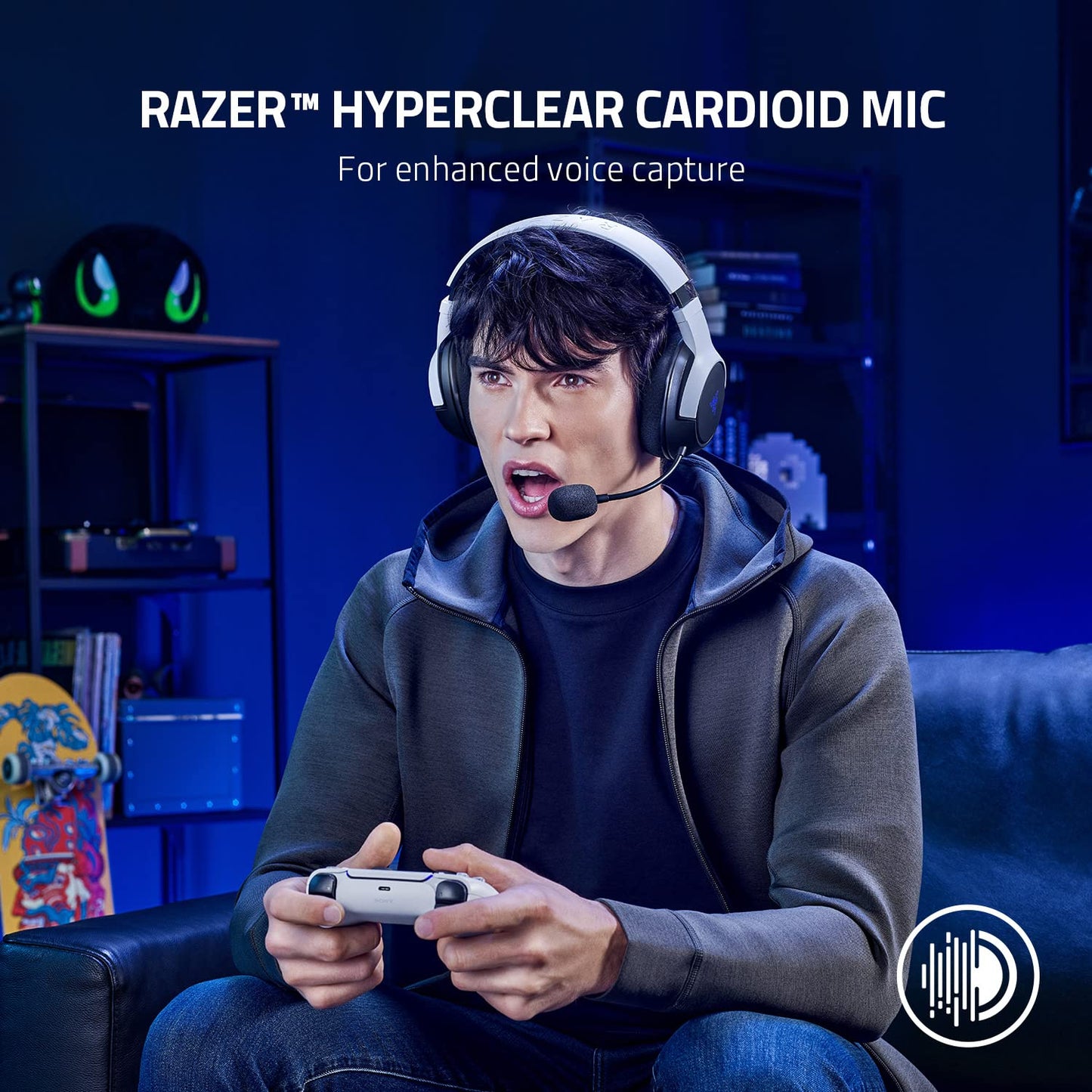 Razer RZ82-03980100-B3M1 Kaira PS5 Headset & Charging Stand Bundle