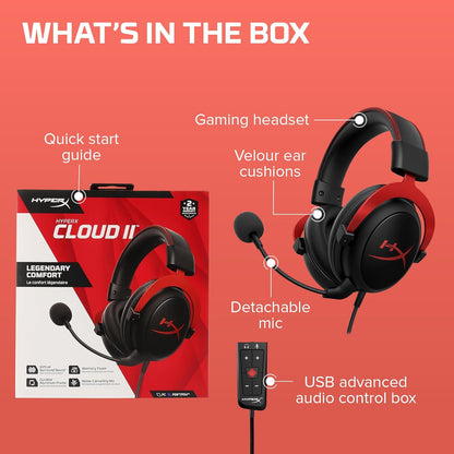 HyperX CL003 Cloud II Red Gaming Headset 7.1 Surround