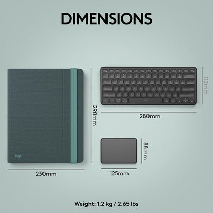 Logitech 920-011236 Casa Pop-Up Desk Kit - Green/Black