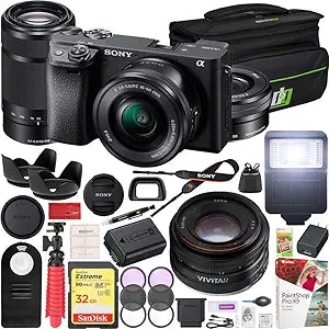 Sony E32SNILCE6400LB a6400 4K Mirrorless Camera Kit