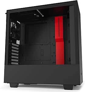NZXT CA-H510B-BR H510 Compact ATX Gaming Case Black/Red