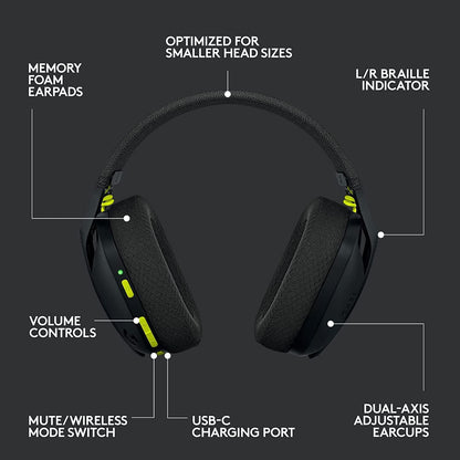 Logitech 097855168252 G435 Lightspeed Gaming Headset Renewed