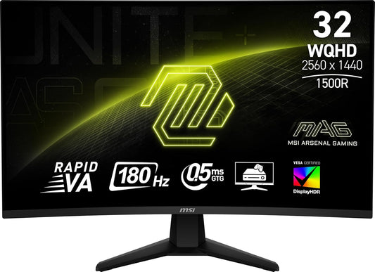 MSI MAG 32CQ6F 31.5-inch QHD 180Hz Gaming Monitor