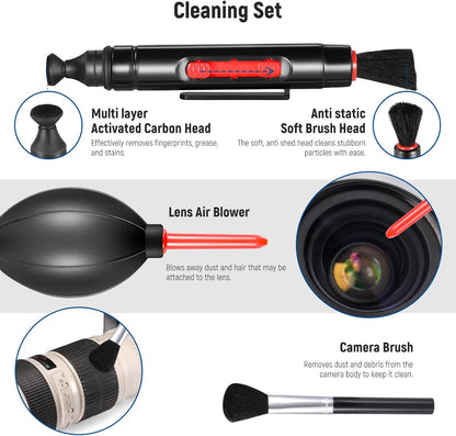 Neewer 10094845: 58mm Lens Filter Set - Wide Angle, Telephoto, Macro