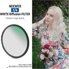 Neewer NW SERIES S 77mm Soft White 1/4 Diffusion Filter
