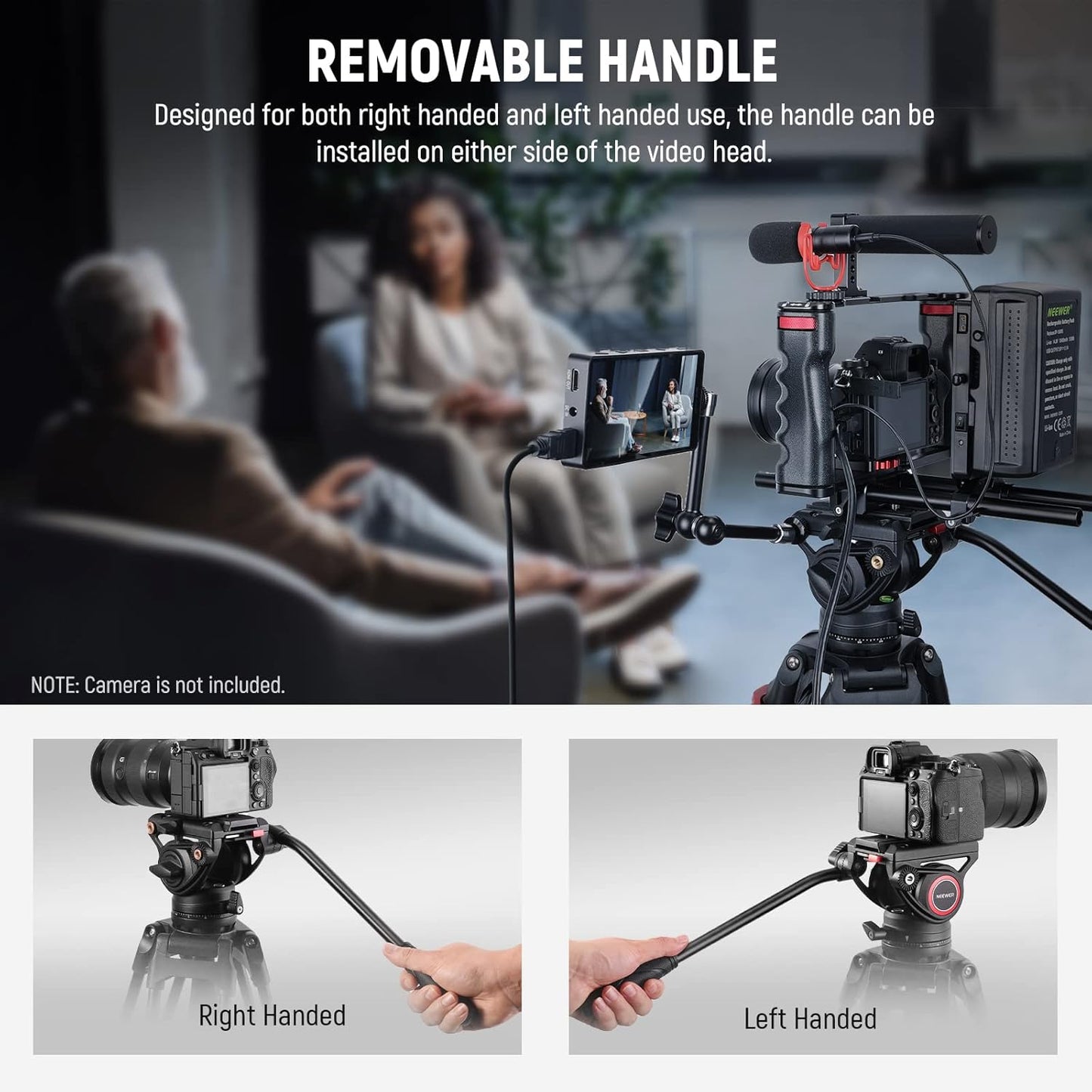 Neewer TP74 74" Heavy Duty Video Tripod