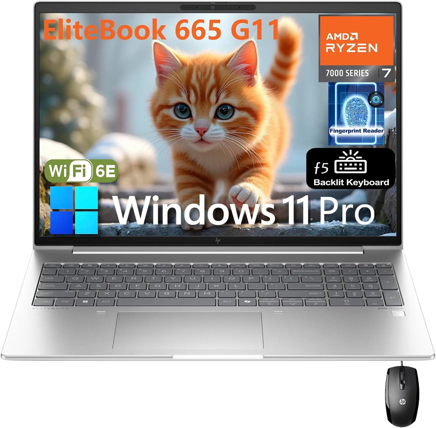 HP 665 G11 - Elitebook 16" Business Laptop - Ryzen 7 7735U