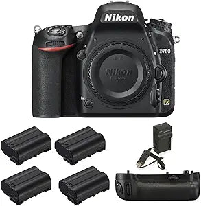 Nikon 1543 D750 DSLR Camera Bundle Battery Grip