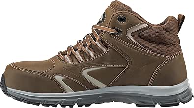 Avenger Mens Brown Leather Alloy Toe Work Shoes — main product image