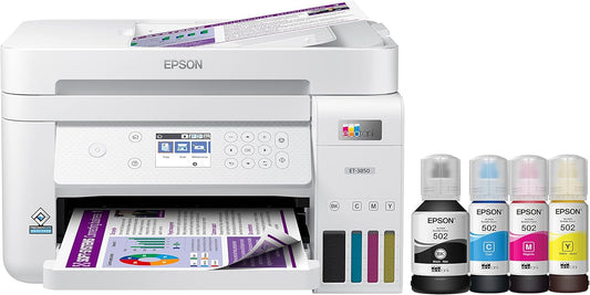 Epson C11CJ61201-N EcoTank ET-3850 Wireless Supertank Printer Renewed